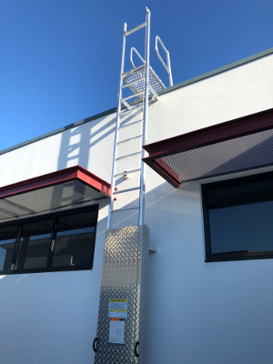 Vertical line ladder