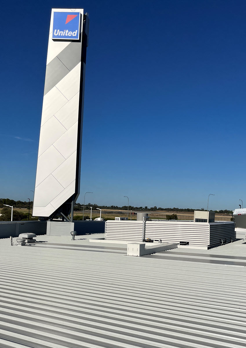 Platform installed at a United fuel station in WA.