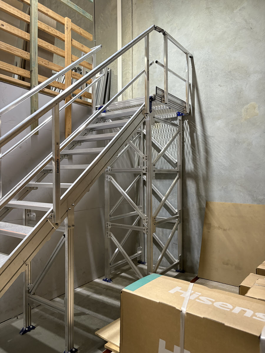 Mezzanine access at Good Guys in Malaga, Western Australia.