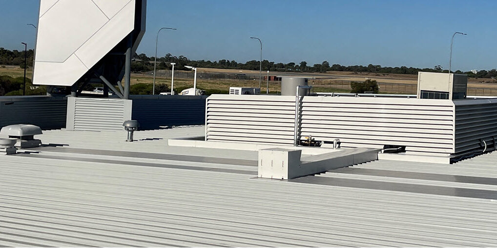 Roof access screens and platforms.